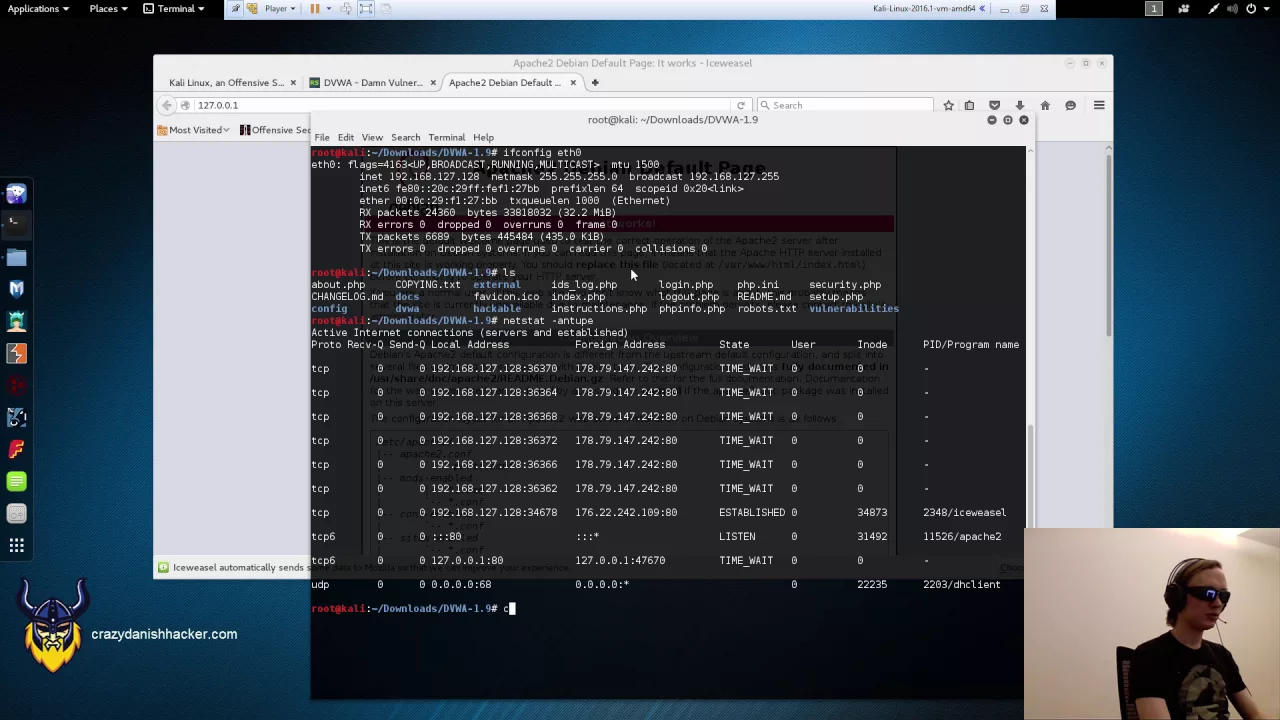 Installing and Configuring DVWA (Damn Vulnerable Web Application)